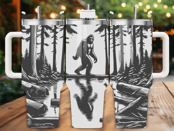 Bigfoot Forest Tumbler Wrap