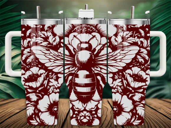 Bloom Floral Bee Tumbler