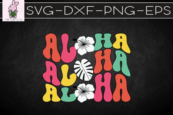 Hawaiian Aloha Retro Summer SVG