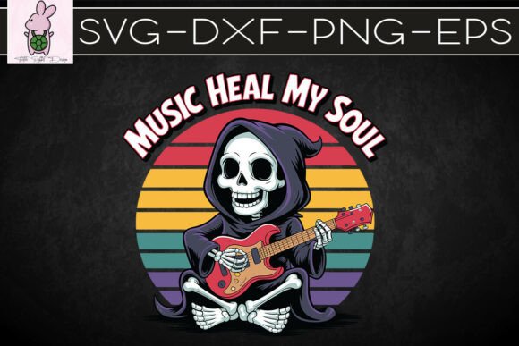 Music Heal My Soul Reaper Guitar SVG