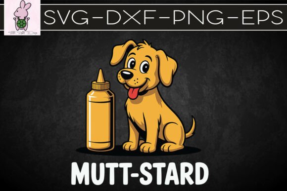 Mutt-stard Funny Doggy Mustard Pun SVG