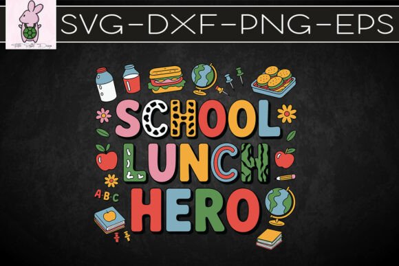 School Lunch Hero Sublimation PNG