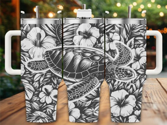 Tropical Turtle Tumbler
